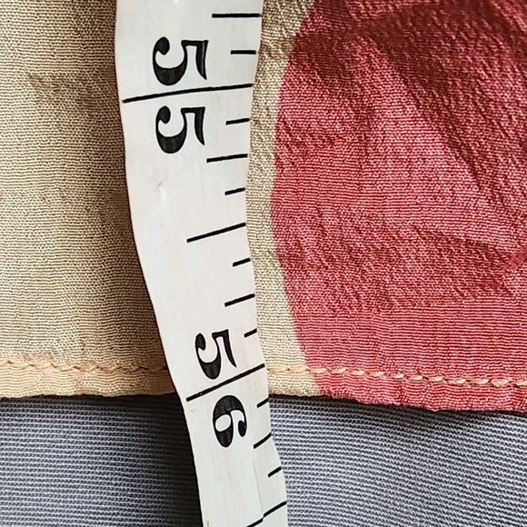 Anthropologie Anupamaa Dress Size L Silk Beige Bohemian Floral Costa Mira Maxi - Picture 9 of 9